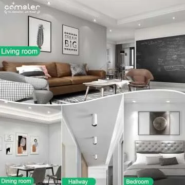 comzler GU10 LED Bulbs, GU10 Light Bulb 5000K Daylight White, LED Bulb Replacement Recessed Track Lighting, 50W Halogen Equivalent, 4W 400LM 110° Wide Beam, Non-dimmable, Pack of 6