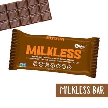Vegan, Gluten Free, Nut Free | Milkless Chocolate Bars (3 Pack) | Dairy Free, Soy Free, Sesame Free ...