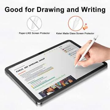 Ksleri 2 Pack Matte Glass Screen Protector for iPad A16 11 Inch (2025 11th Generation) / iPad 10th Generation 10.9” 2022 (Not Privacy) Anti Glare Anti Fingerprint Tempered Glass with Alignment Frame