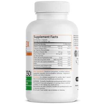 Bronson Vitamin B Complex with Vitamin C - Immune Health, Energy Support & Nervous System Support - ...
