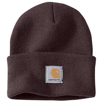 Carhartt Men's Knit Cuffed Beanie - Warmth & Style in Dark Brown