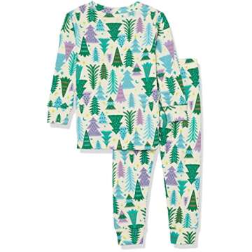 Amazon Essentials Cute Pajama Sets for Women, Snug-Fit Cotton Sleepwear, Available in Plus Size, Ecr...