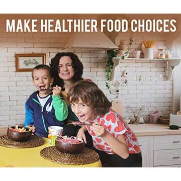 FACHIKO SUPERMOMS Coconut Bowl and Spoon Set – Sustainable and Organic Option for Smoothie Bowls, Acai, Buddha and Salad Bowls – Benefits the People and Our Planet While Promoting a Healthy Lifestyle