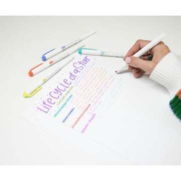 Zebra Pen Mildliner, Double Ended Highlighter, Broad and Fine Tips, Assorted Refresh Colors, 5-Count