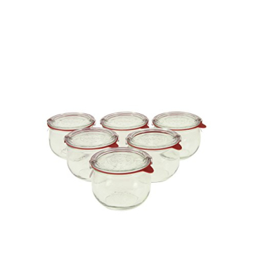 Weck 744 Tulip Jar Set of Six - Ideal Food Storage