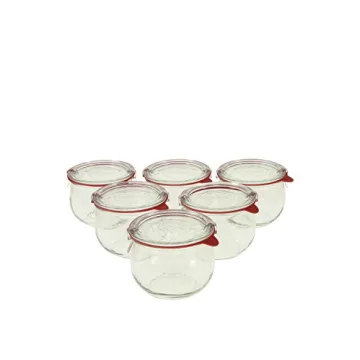 Weck 744 Tulip Jar Set of Six - Ideal Food Storage