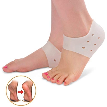 Heel Cups for Pain Relief - Silicone Inserts for Comfort
