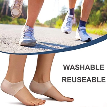 Heel Cups for Pain Relief - Silicone Inserts for Comfort