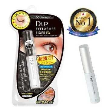 D-UP Eyelashes Fixer Glue from Japan EX 553 Black, Super Strong Waterproof False/Fake Eyelash Adhesi...