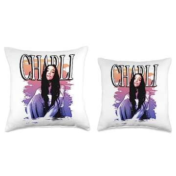 Charli D'Amelio Sitting Throw Pillow - Cozy and Stylish