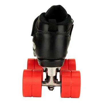 Riedell Dart Roller Skate - Quad Roller Speed Skates | Black | Size 3