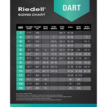 Riedell Dart Roller Skate - Quad Roller Speed Skates | Black | Size 3