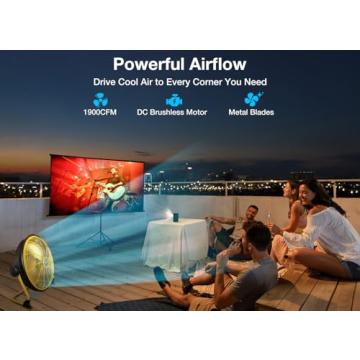 Geek Aire 16" Rechargeable Outdoor High Velocity Camping Fan