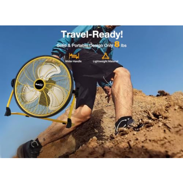 Geek Aire 16" Rechargeable Outdoor High Velocity Camping Fan