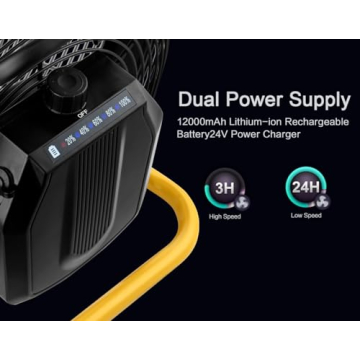 Geek Aire 16" Rechargeable Outdoor High Velocity Camping Fan