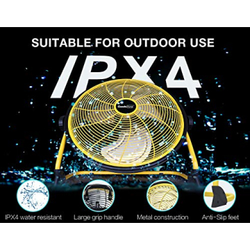 Geek Aire 16" Rechargeable Outdoor High Velocity Camping Fan