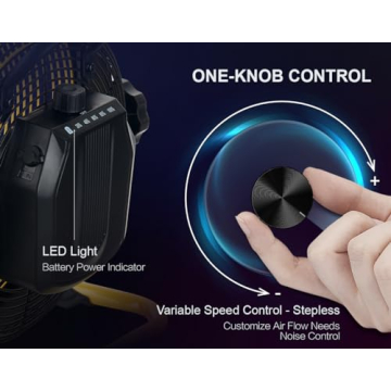 Geek Aire 16" Rechargeable Outdoor High Velocity Camping Fan