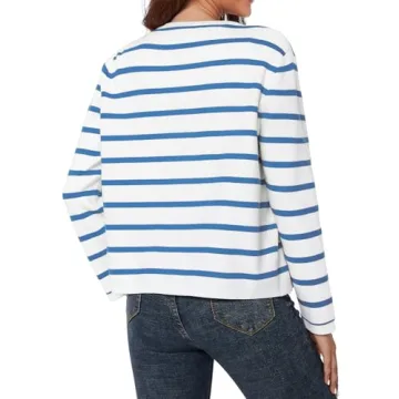 Trendy LATAHUO Striped Cardigan Sweater for Women