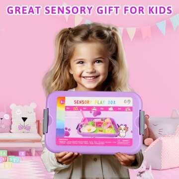 Carolart Pet Sensory bin,Dog and Cat Sandbox for Kids,Kids Play Sand Kit,Pet Play Set with Sensory Sand,Pet Care Play Set,Role Pretend Play Beach Toy Birthday Gift for Girls Boys 3 4 5 6 Years Old