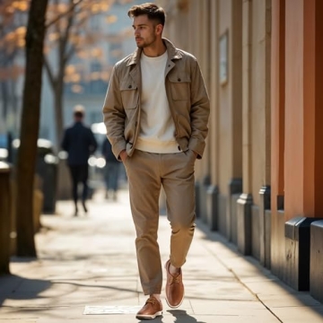 Stylish Jousen Men's Memory Foam Fashion Sneakers