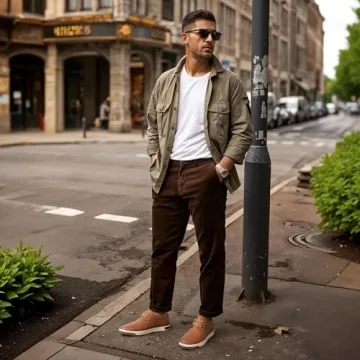 Stylish Jousen Men's Memory Foam Fashion Sneakers