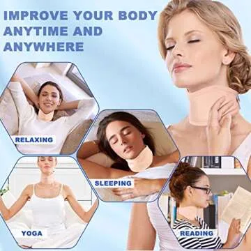 Rienkaco Castor Oil Packs Thyroid Wrap, 2PCS Reusable Castor Oil Neck Compress Packs Kit, Comfort Fit - Organic Cotton Castor Oil Packs Wrap with Less-Mess & Anti Oil Leak, Pink+White