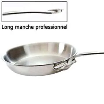 Mauviel M'Cook 5-Ply Polished Stainless Steel Frying Pan With Cast Stainless Steel Handle, 11-in, Ma...