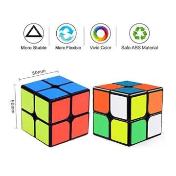 Classic 2x2 Magic Cube - Fun Educational Puzzle