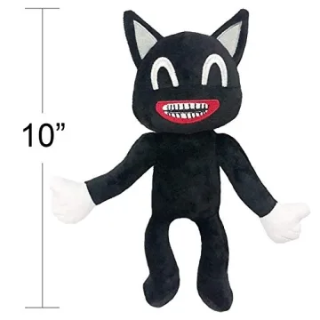 Cartoon Black Cat Plush Stuffed Toy for Kids Gifts
