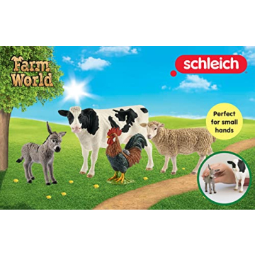 Schleich Farm World Toy Set - Realistic Animal Figurines