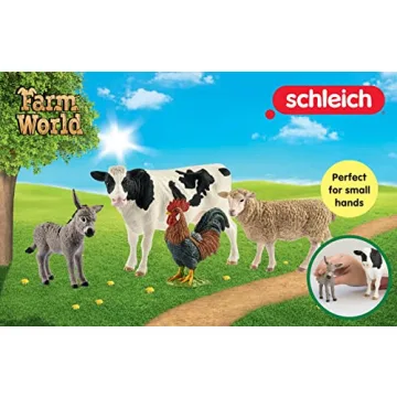Schleich Farm World Toy Set - Realistic Animal Figurines