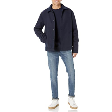 Stylish Warm Wool Bomber Jacket for Men Available Now!
