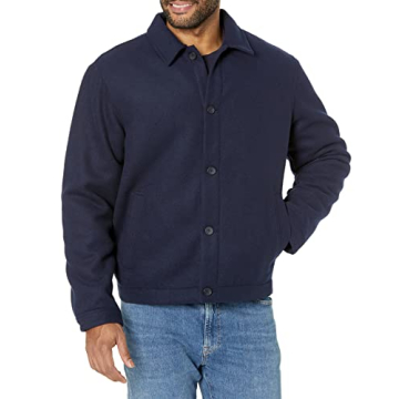 Stylish Warm Wool Bomber Jacket for Men Available Now!