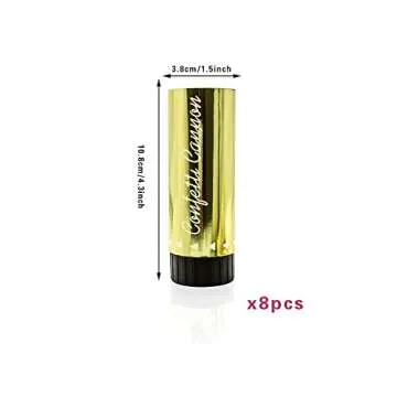 8 PCS Confetti Poppers Cannons for Gender Reveal Wedding Birthday Graduation Baby Shower Anniversary...