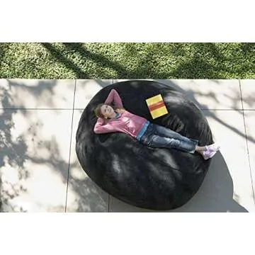 Giant Fur Bean Bag Chair Cover - Fluffy & Comfortable