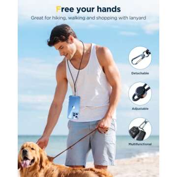 Humixx 𝟐𝟎𝟐𝟐 𝐔𝗽𝗴𝗿𝗮𝗱𝗲𝗱 for iPhone 13 Pro Case with 2X Screen Protector, [Fully Protective][Never Yellow] Shockproof Protection Crystal Clear Phone Cover Slim Case 6.1" with Lanyard Strap