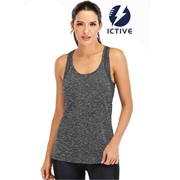 ICTIVE Workout Tank Tops for Women - Breathable Activewear Gym Shirt