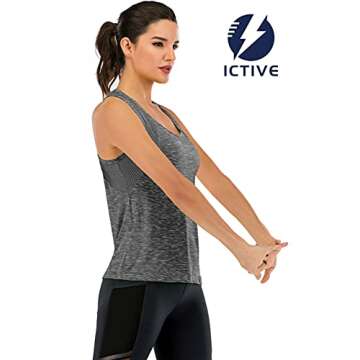 ICTIVE Women’s Workout Tank Top - Stylish Activewear