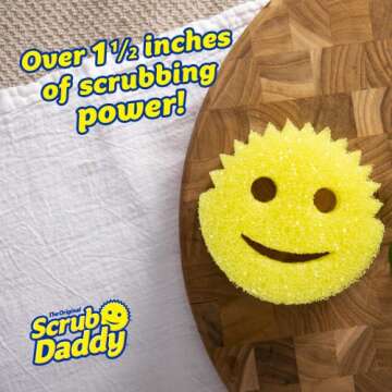 Scrub Daddy Original Dish Sponge Twin Pack, Smiley Face Sponges for Cleaning & Washing Up - Multipac...