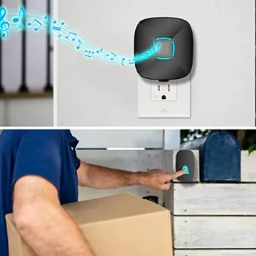Wireless Waterproof Doorbell Kit - Lovin Black