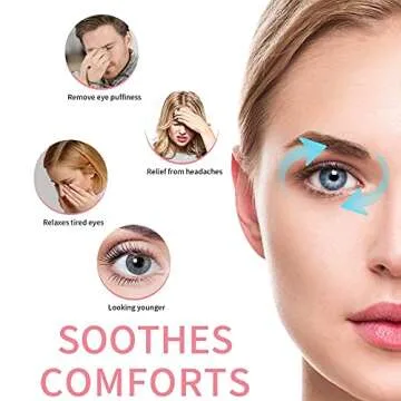 Cooling Eye Mask with Gel Bead, Reusable Cold Compress Ice Pack Sleeping Eye Cooling Pads for After Eyelid Surgery, Puffiness, Puffy Eyes, Headache, Migraine Relief (Pink)