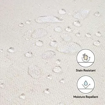 Babyletto Toco Upholstered Swivel Glider and Stationary Ottoman in Performace Cream Eco-Weave, Water Repellent & Stain Resistant, Greenguard Gold Certified