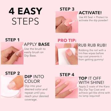 Kiara Sky Milky White Long Lasting Nail Dip Powder