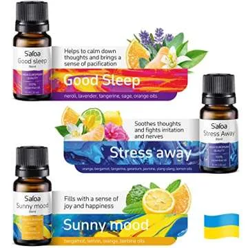 Top 6 Blends Essential Oils Set - Essential Oils Blends for Diffuser - Aromatherapy Blends Oils for Dream, Mood, Breathe, Love, Feel Good, Stress Relief