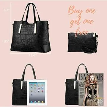 TcIFE Women's Stylish Satchel and Tote Handbags
