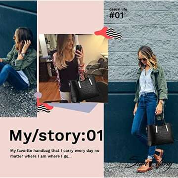 TcIFE Women's Stylish Satchel and Tote Handbags