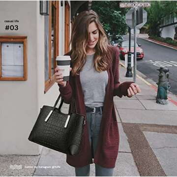 TcIFE Women's Stylish Satchel and Tote Handbags