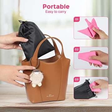 Rdipsie Female Urination Device Female Urinal Silicone Funnel Urine Cups Portable Reusable Women Pee Funnel for Travel, Road Trip, Festival, Camping & Hiking Gear Essentials for Women, Pink…