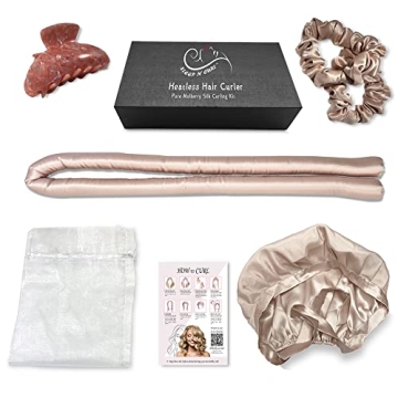 Sleep ‘N Curl Heatless Hair Curler Kit - Silk Cap Set