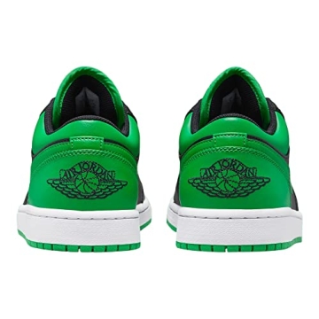 Nike Air Jordan 1 Low Men's Shoes Black-Lucky Green-White